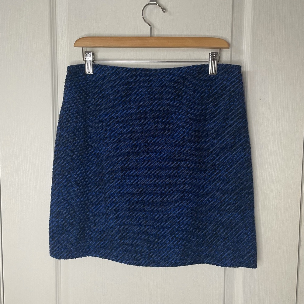 Loft blue pencil skirt